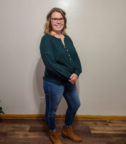 Knitted Henley Top