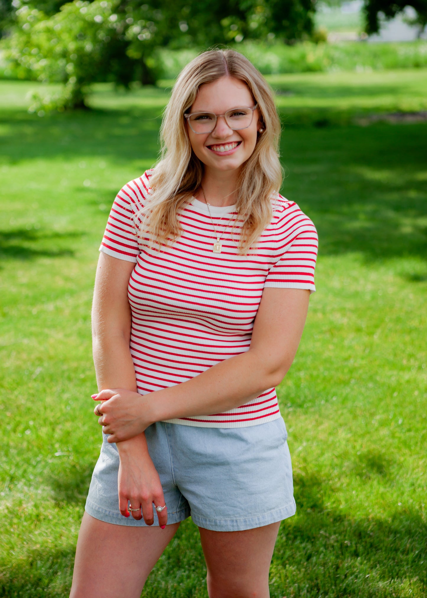 Harbor Knit Top - Red
