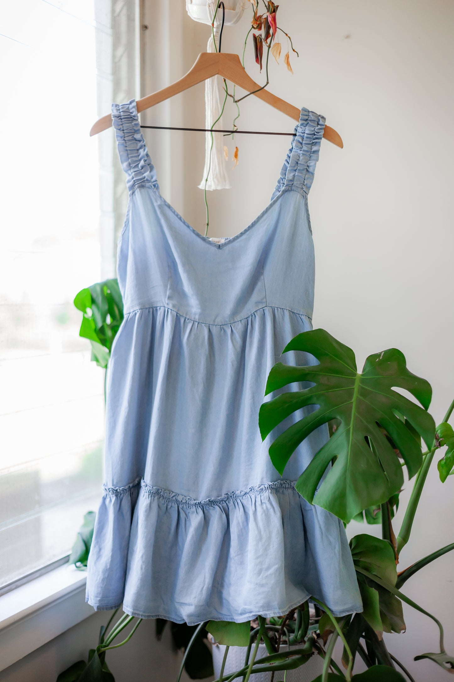 Chambray Mini Dress