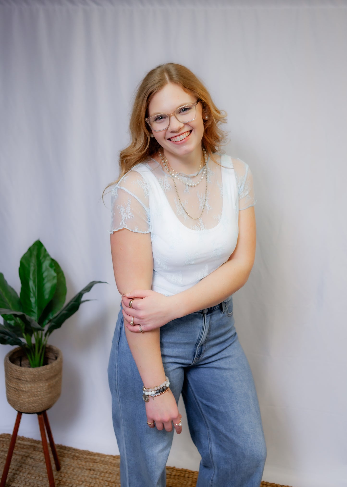 Baby Blue Lacey Top