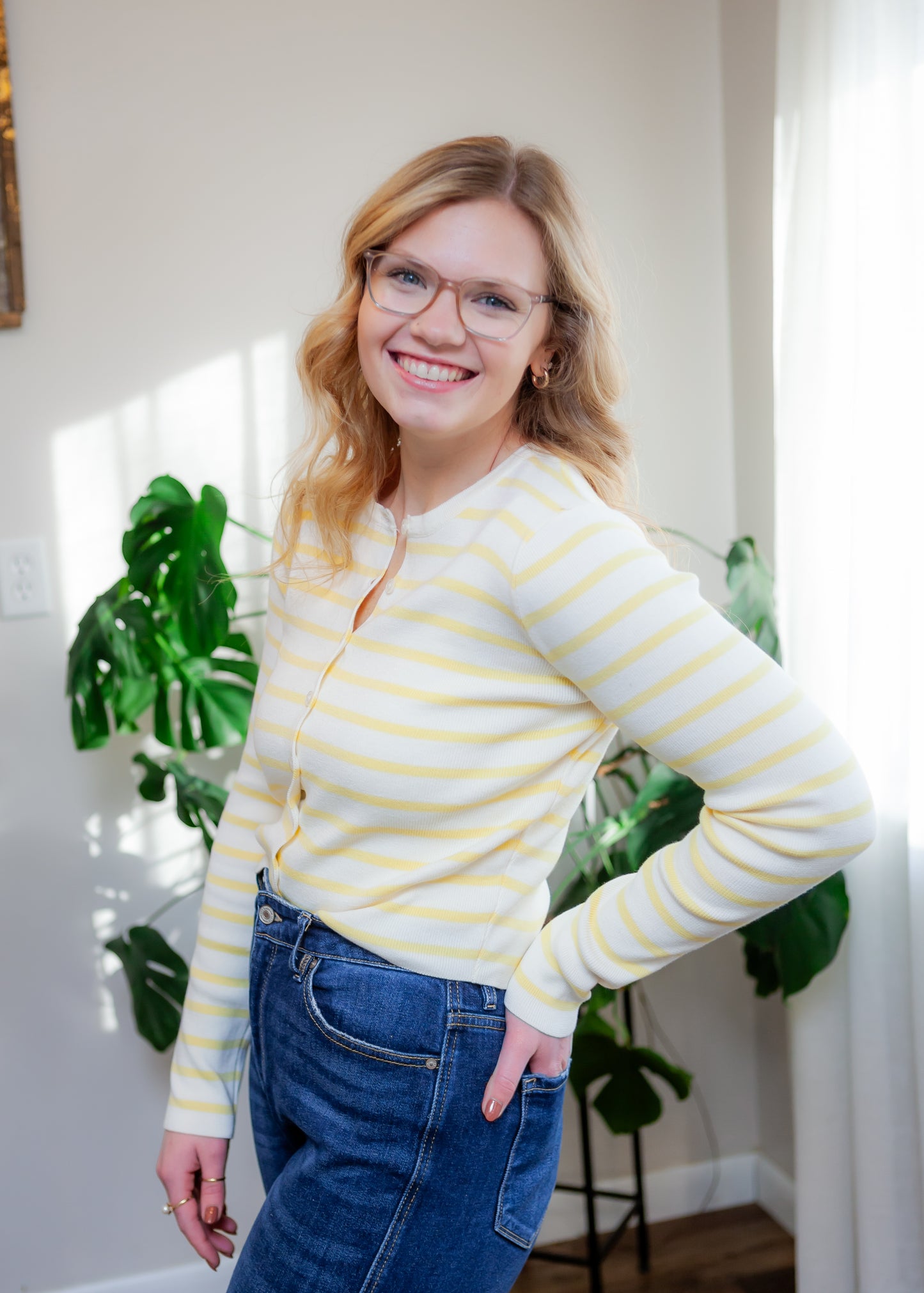 Charlotte's Striped Cardigan