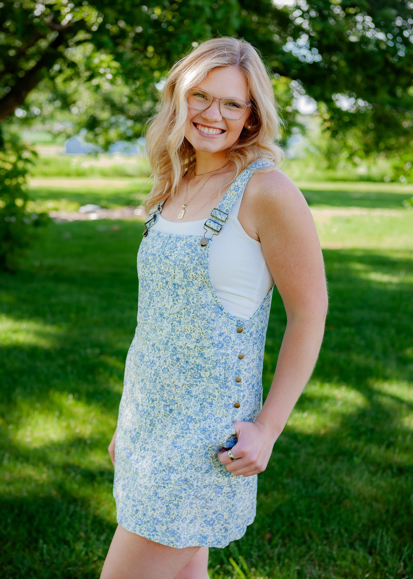 Garden Flower Overall Bibs