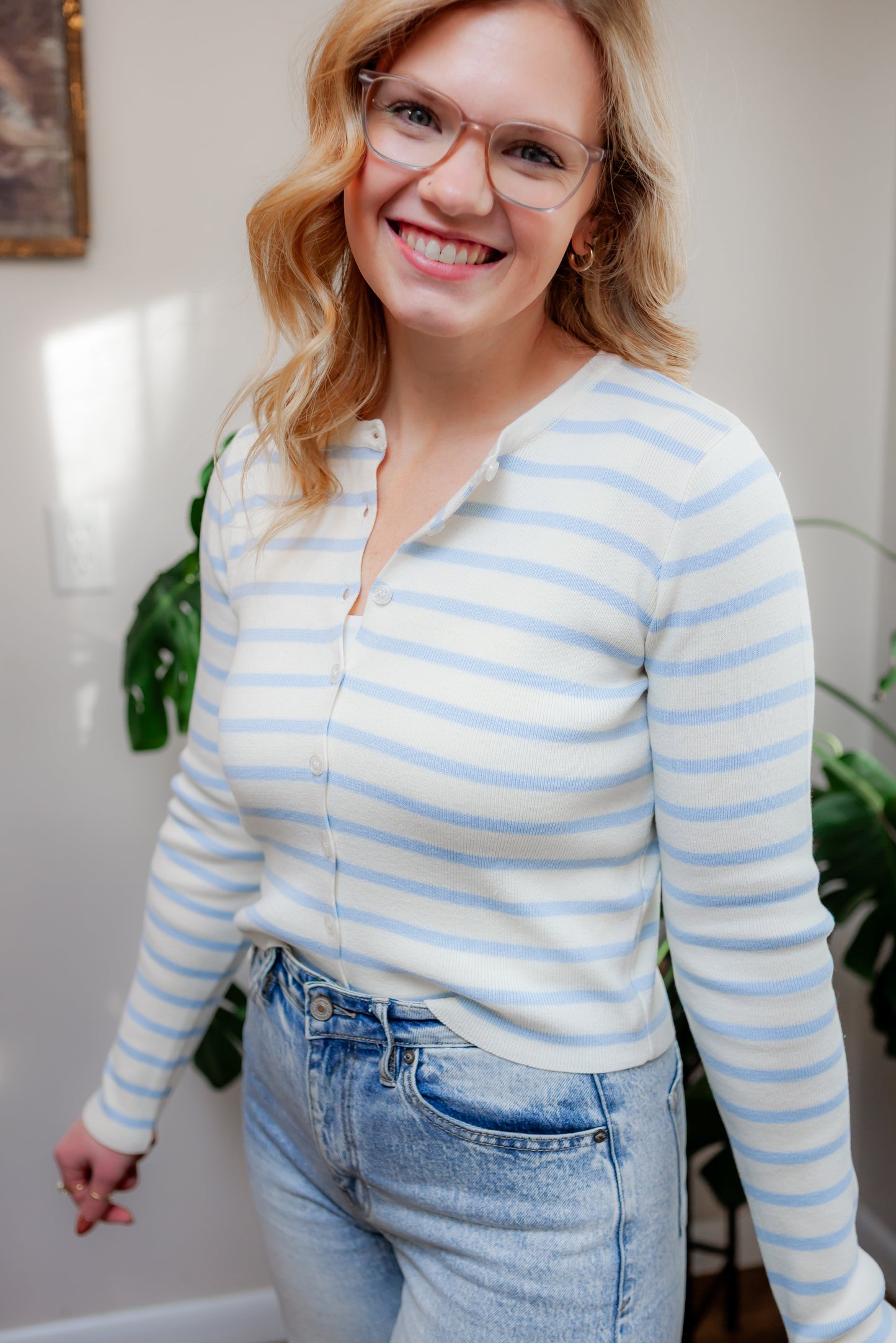 Charlotte's Striped Cardigan