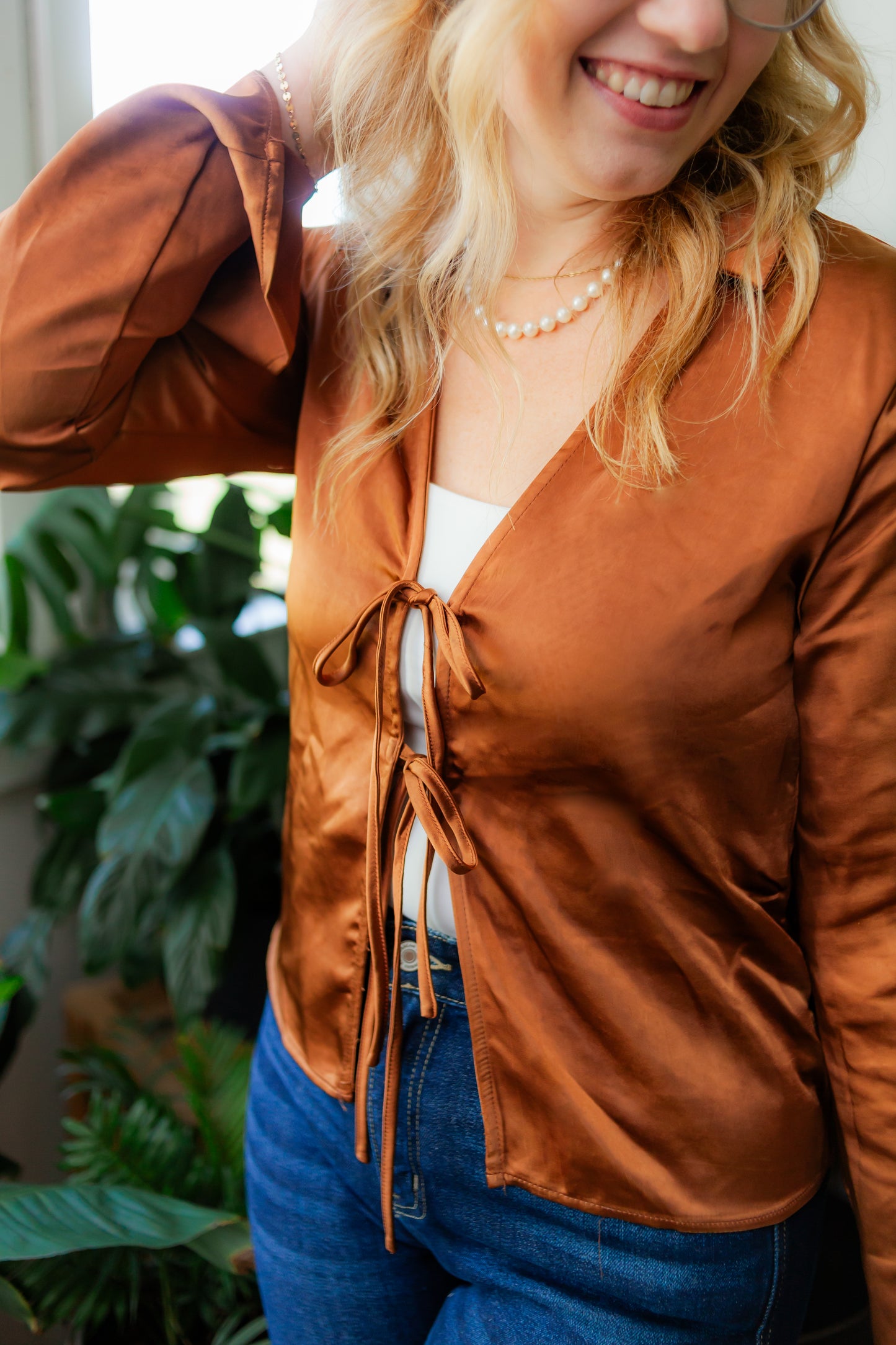 Silk + Satin Blouse