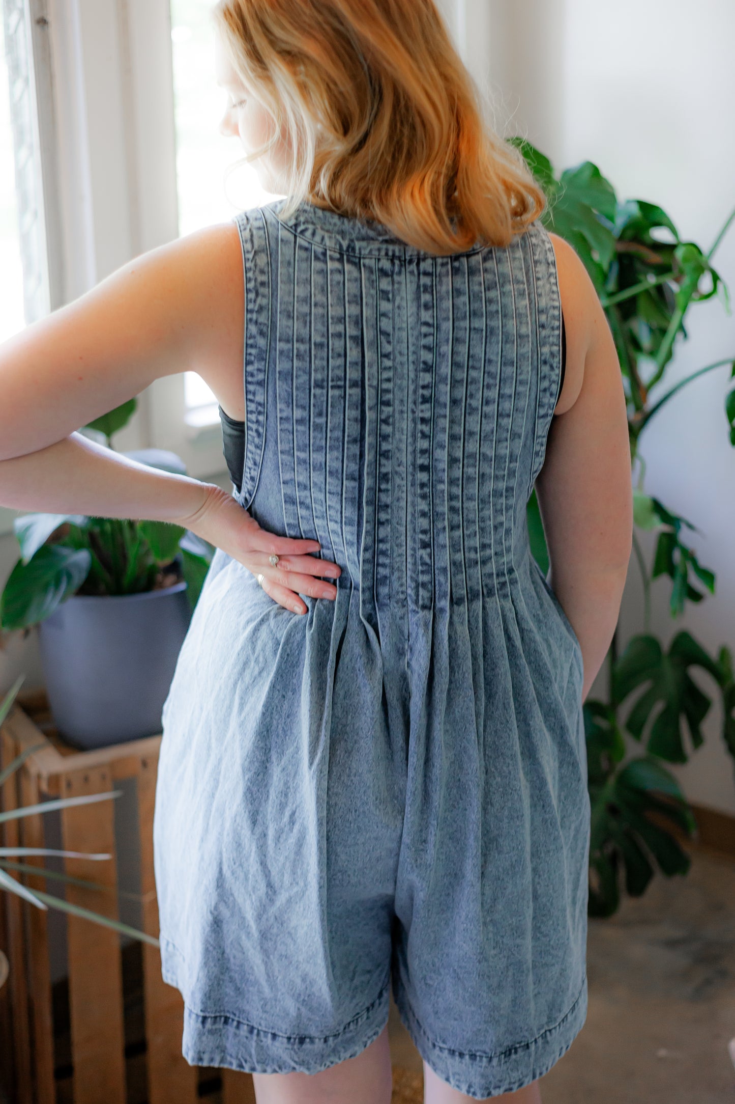 Denim Romper