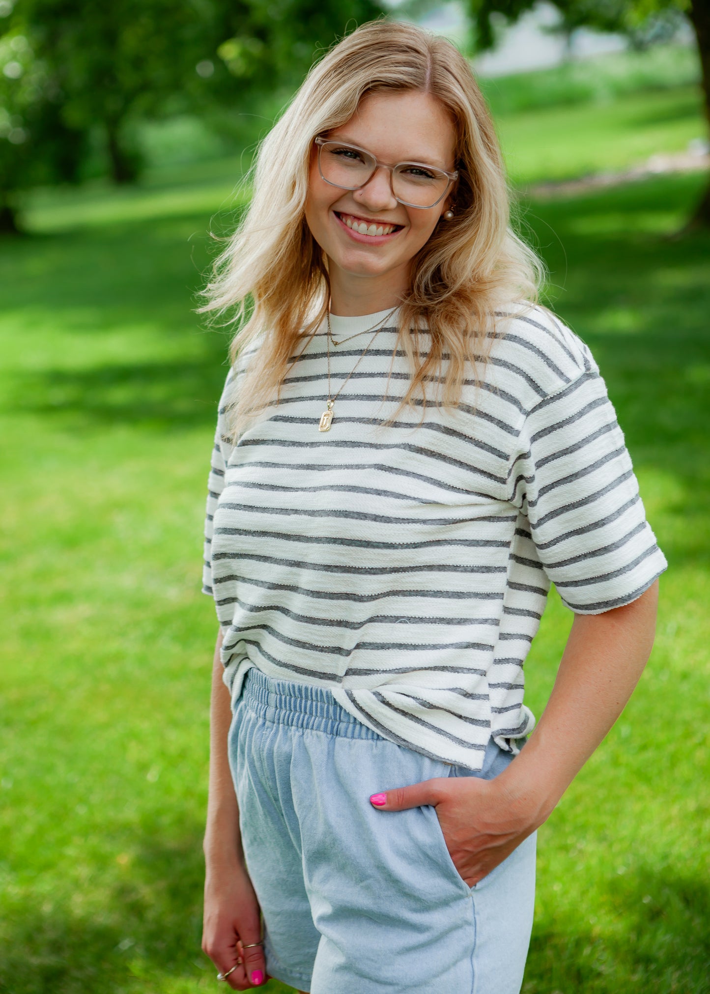 Midtown Striped Tee