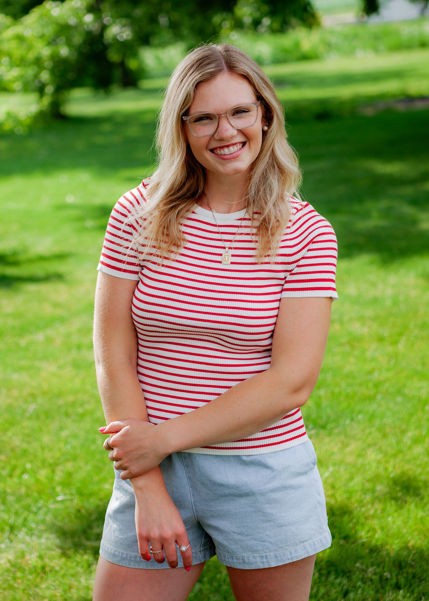 Harbor Knit Top - Red