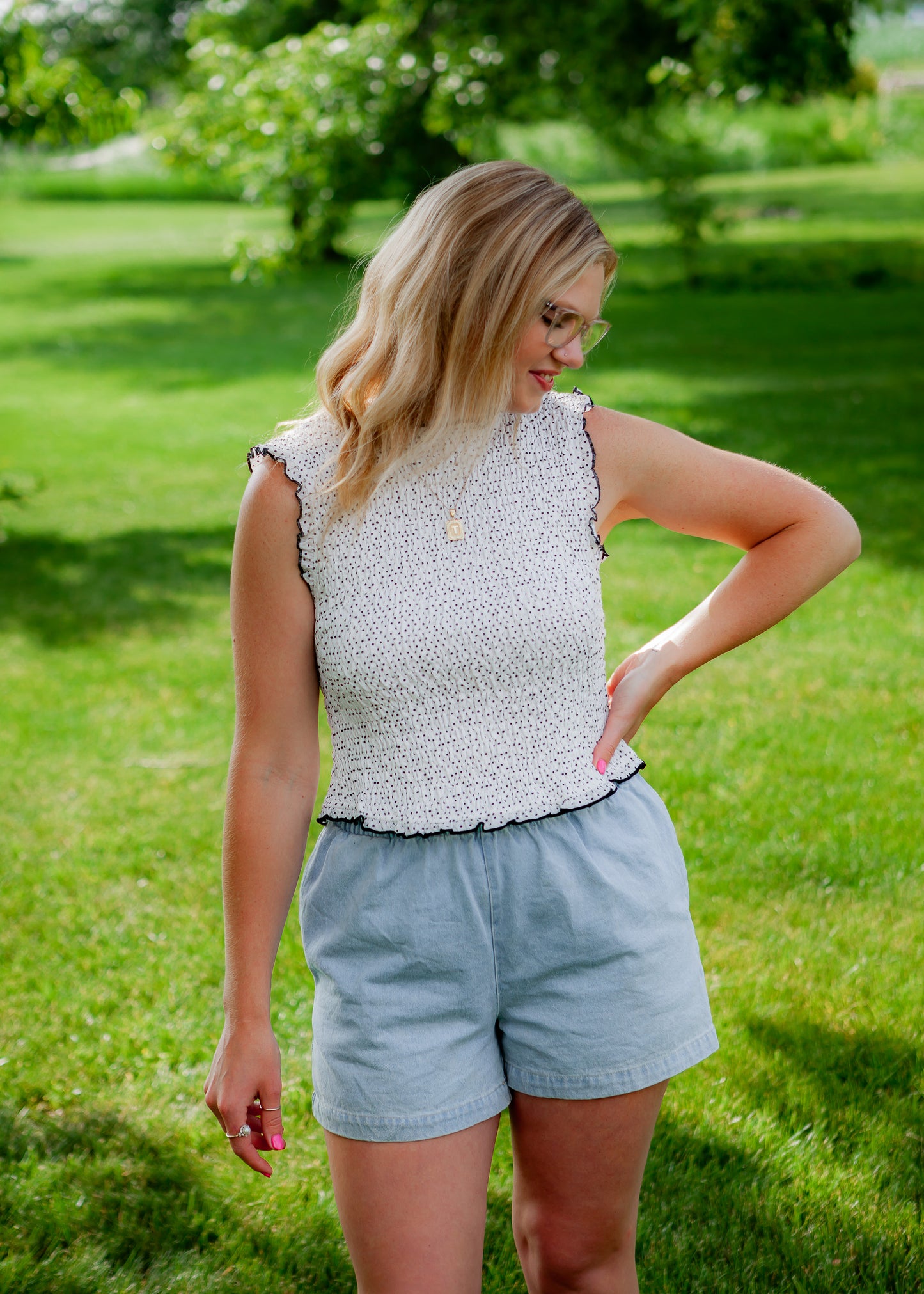 Tied in Dots Top