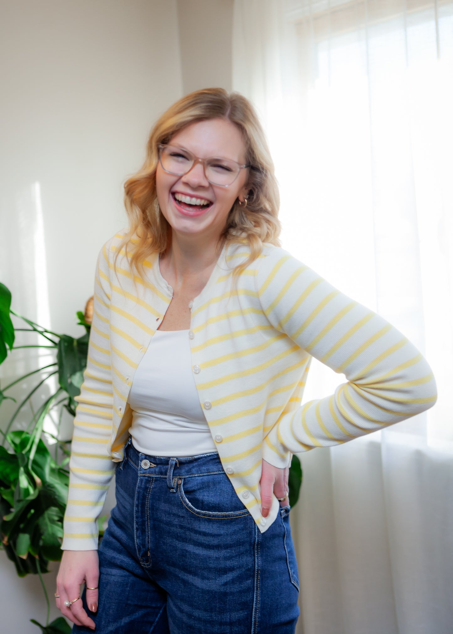 Charlotte's Striped Cardigan