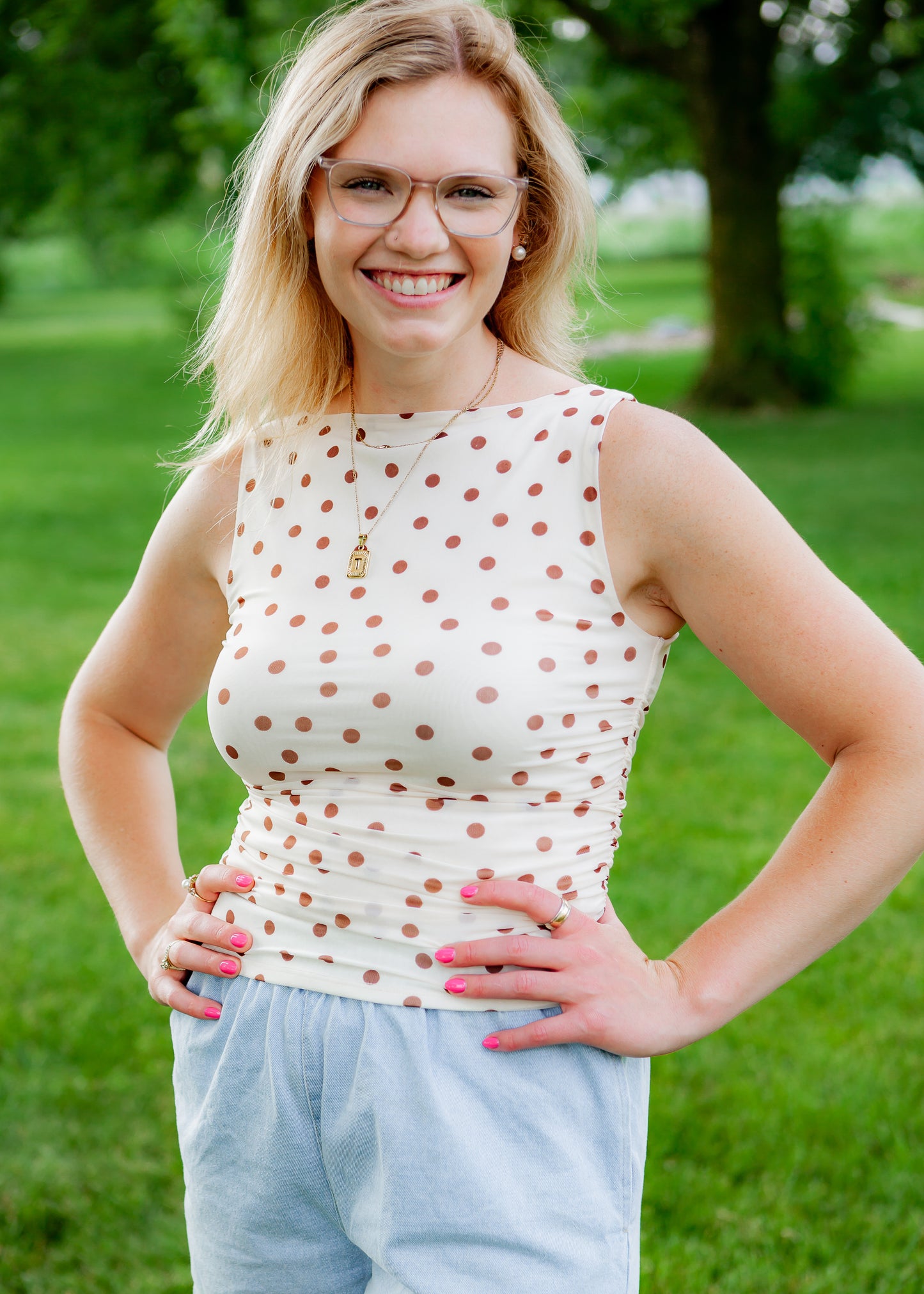 Moonlight Dot Top