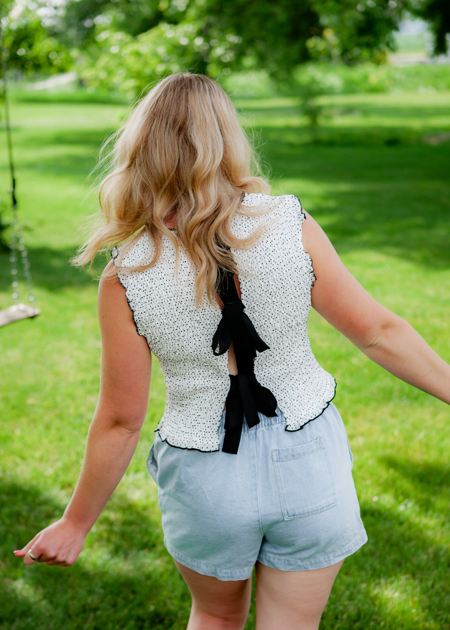 Tied in Dots Top