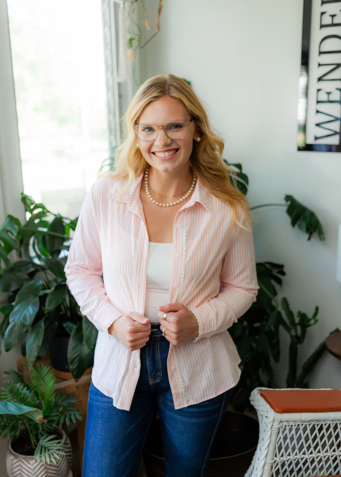 Pin Stripe Button Down