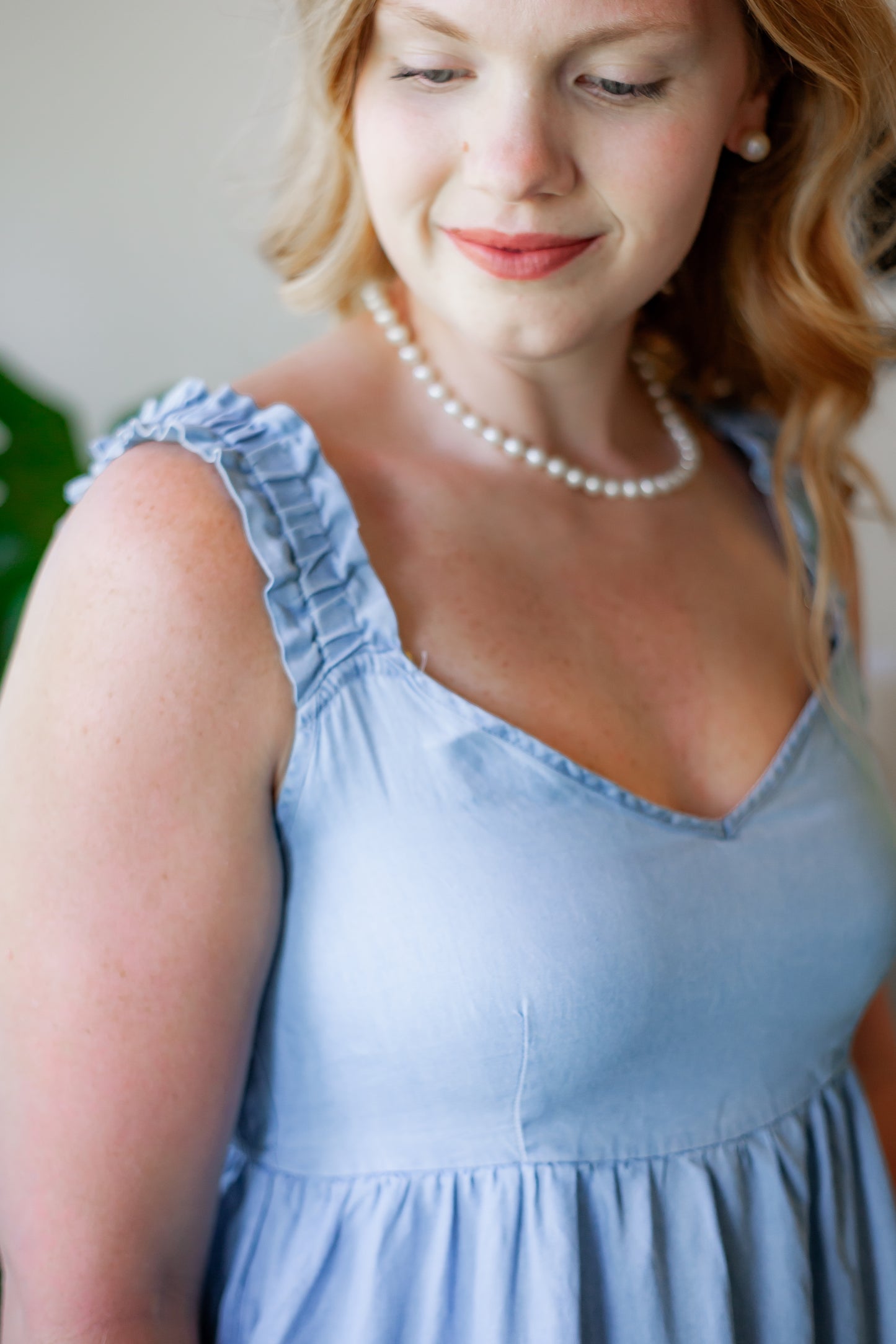 Chambray Mini Dress
