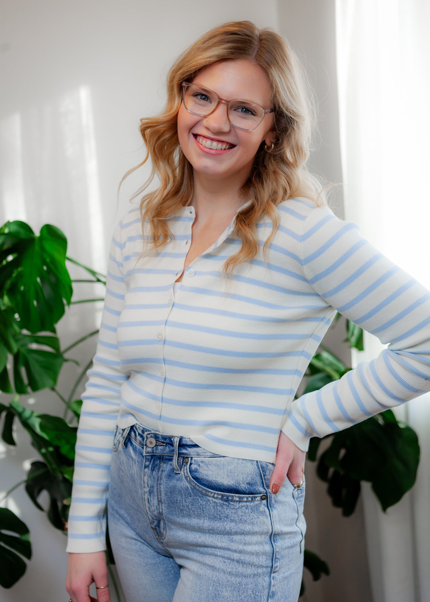 Charlotte's Striped Cardigan