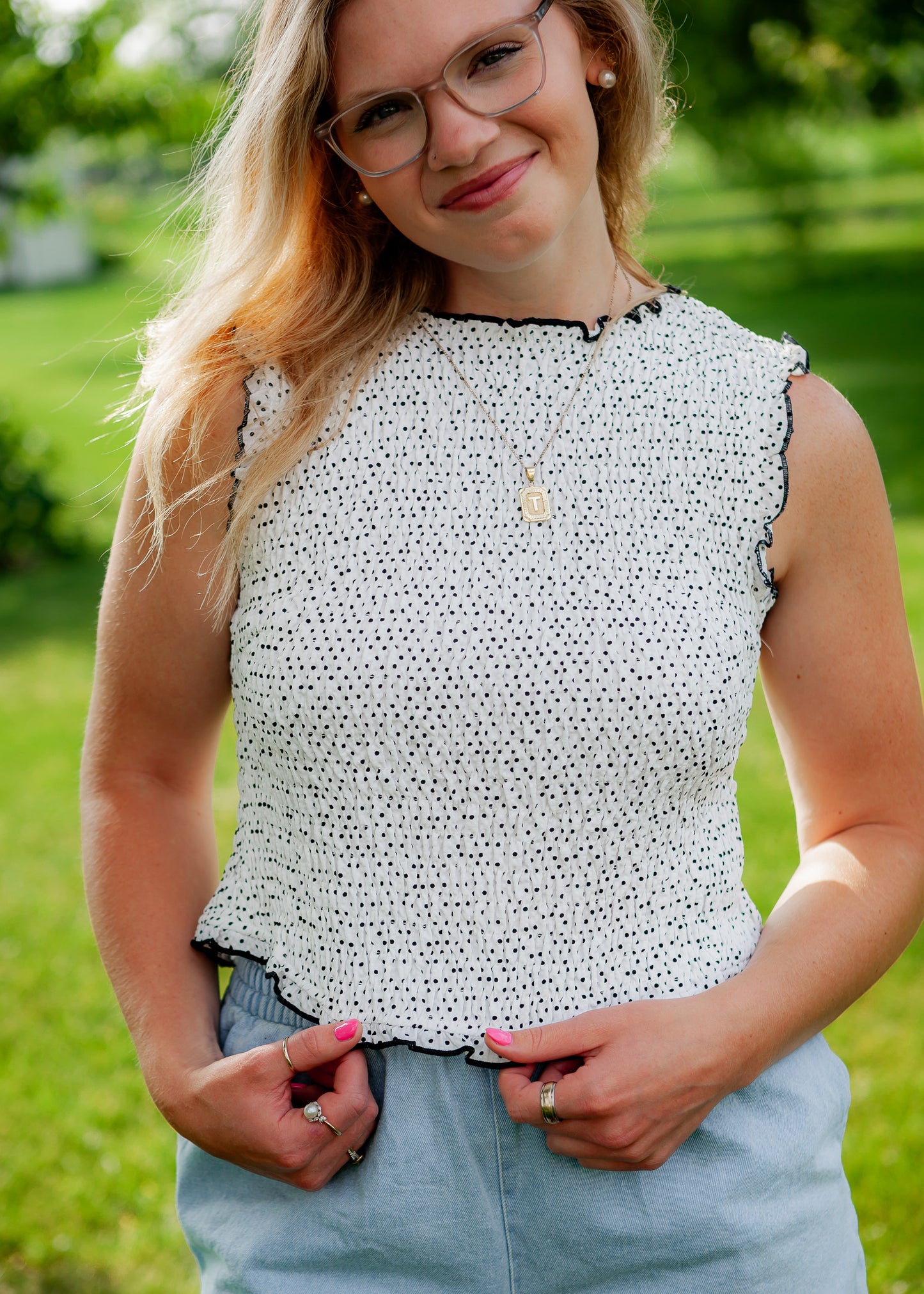 Tied in Dots Top