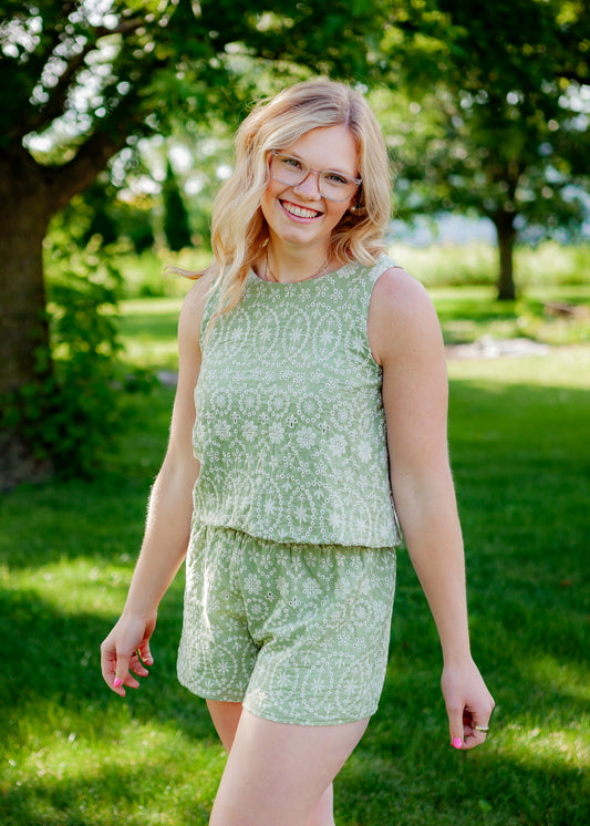 Blossom Eyelet Top